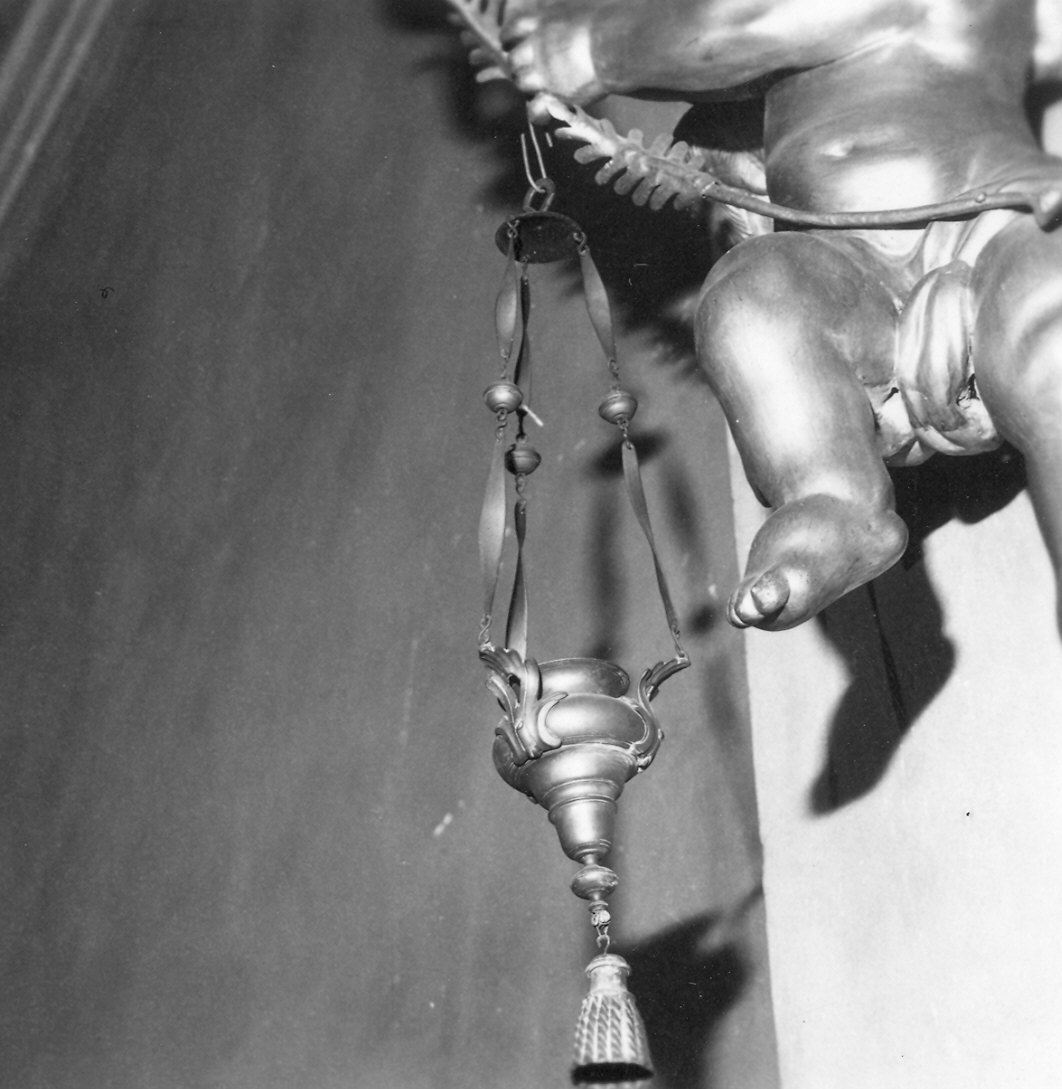 lampada pensile, coppia - ambito parmense (?) (secc. XVIII/ XIX)