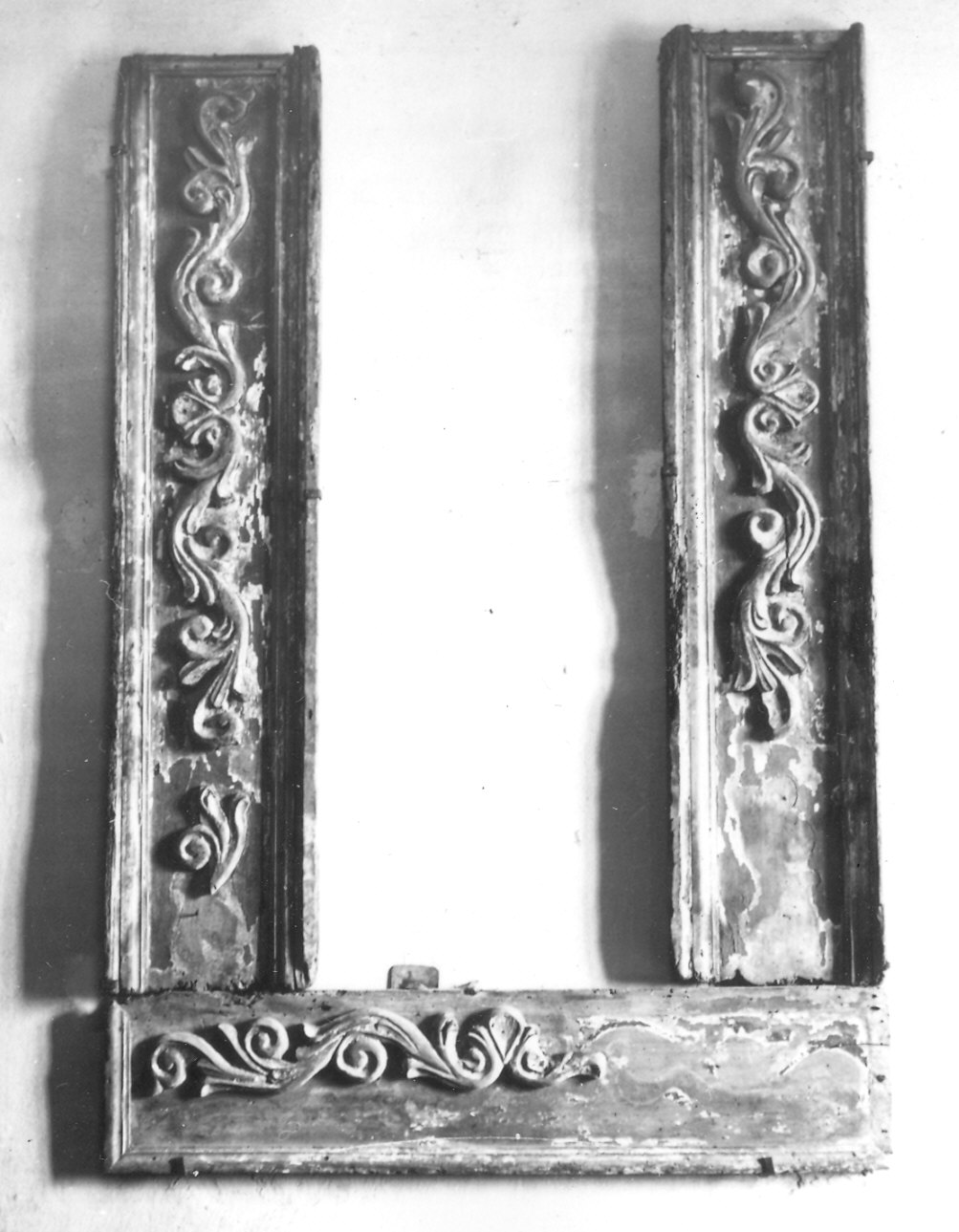 gradino d'altare, frammento - ambito parmense (sec. XVIII)