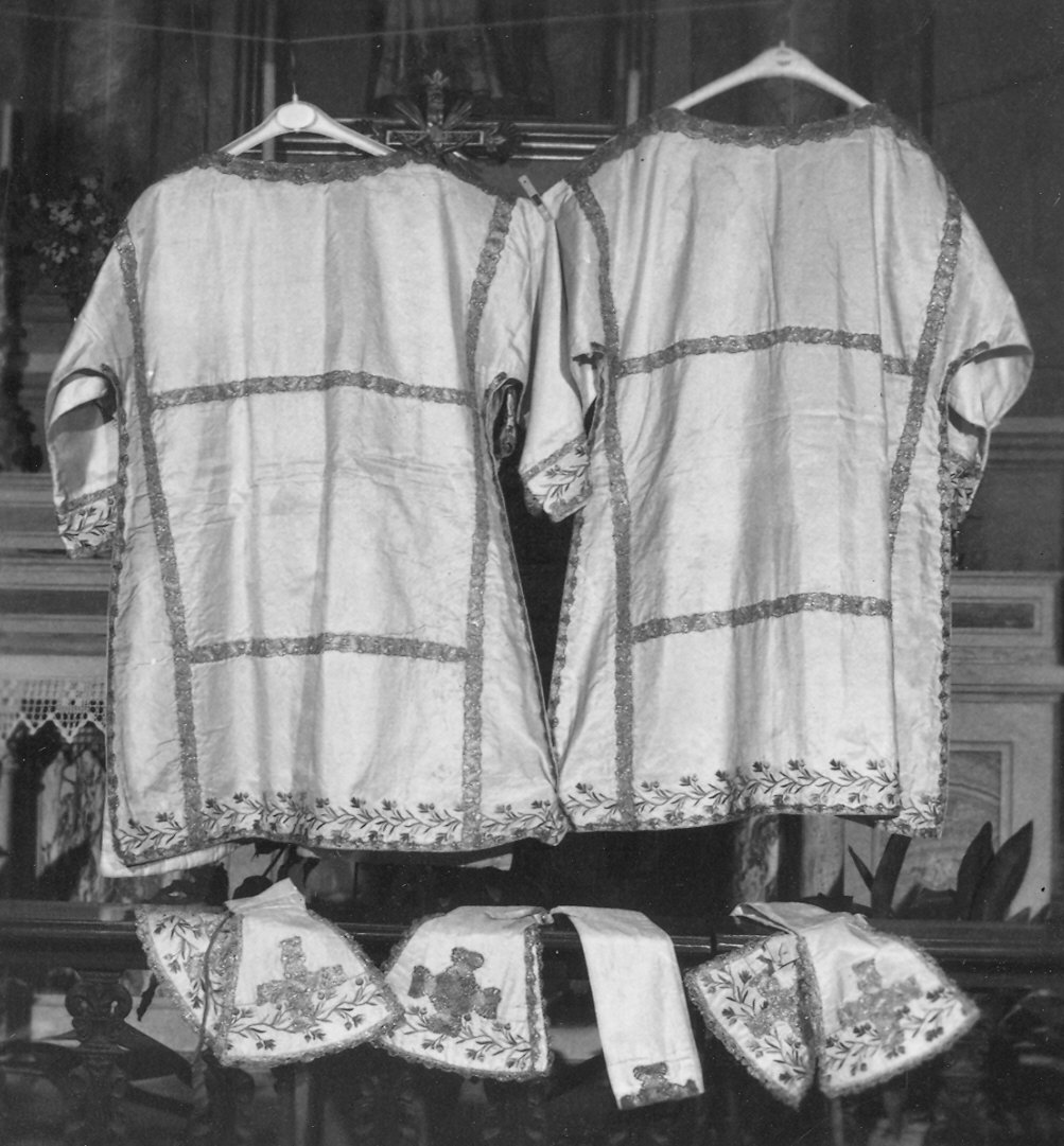 paramento liturgico, insieme - manifattura italiana (sec. XIX)