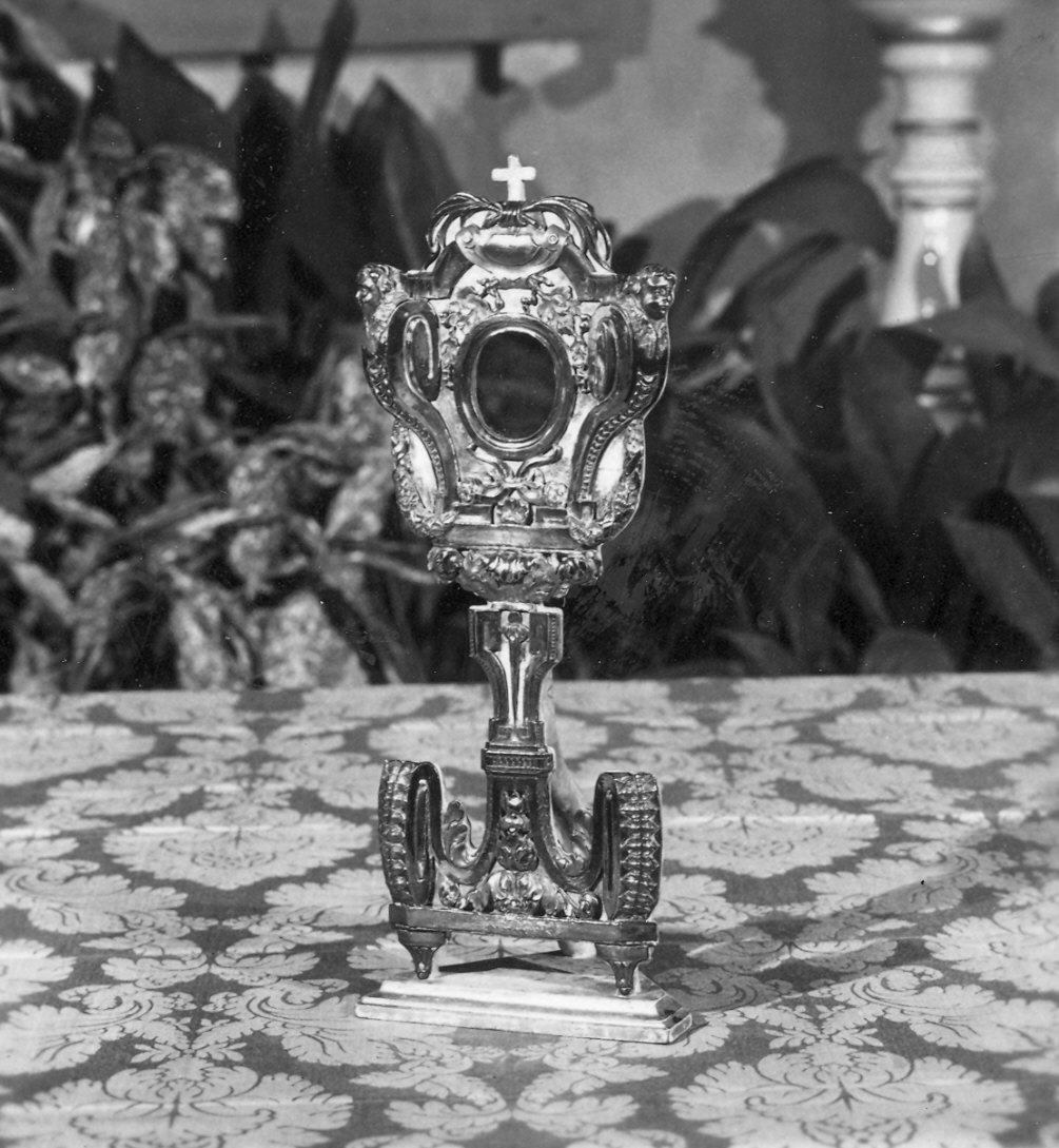 reliquiario - a ostensorio - ambito parmense (?) (seconda metà sec. XVIII)