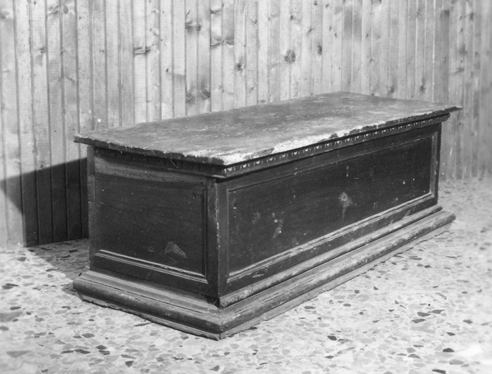 cassapanca - ambito parmense (sec. XVII)