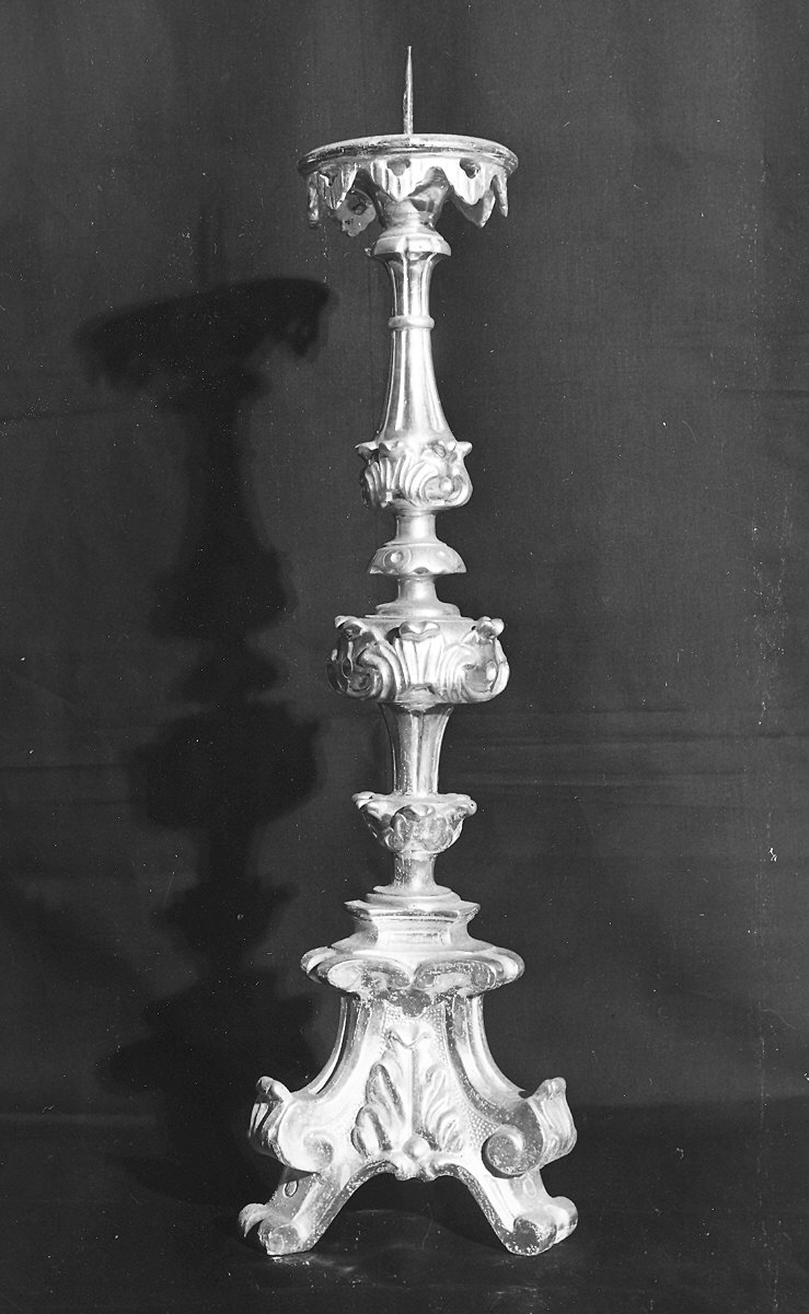 candeliere d'altare, serie - ambito parmense (terzo quarto sec. XVIII)