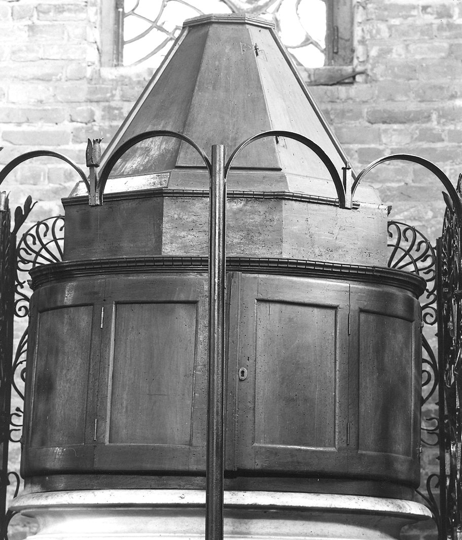 coperchio del fonte battesimale - ambito piacentino (sec. XIX)