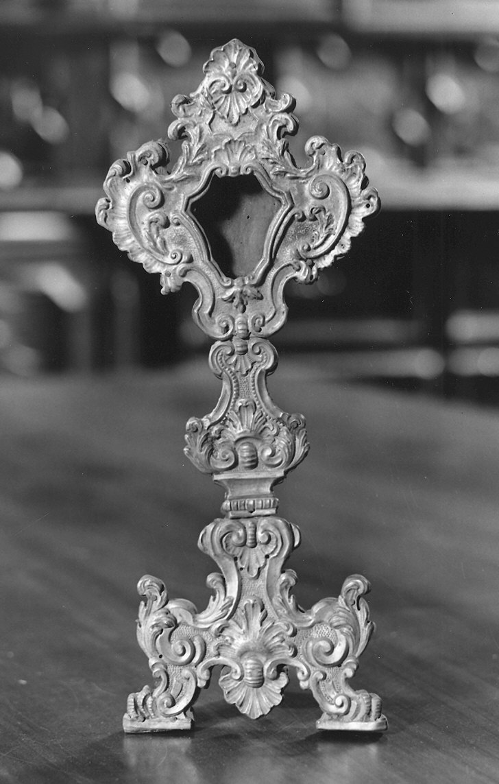 reliquiario - a ostensorio - ambito piacentino (metà sec. XVIII)