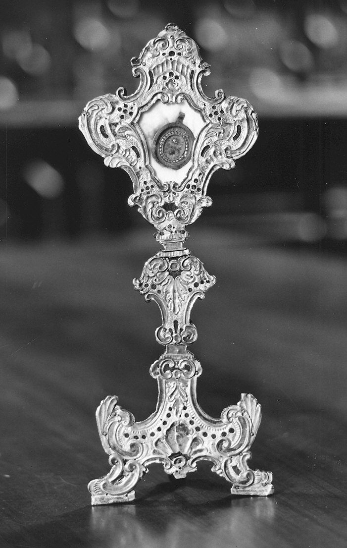 reliquiario - a ostensorio - ambito piacentino (seconda metà sec. XVIII)