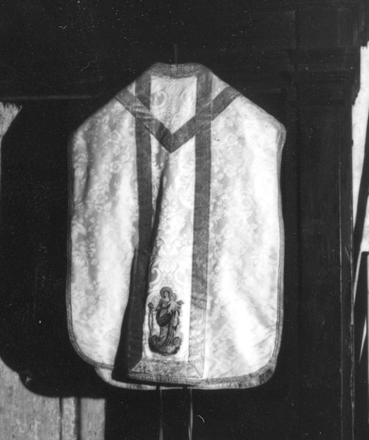 paramento liturgico - in terzo - manifattura piacentina (prima metà sec. XIX)