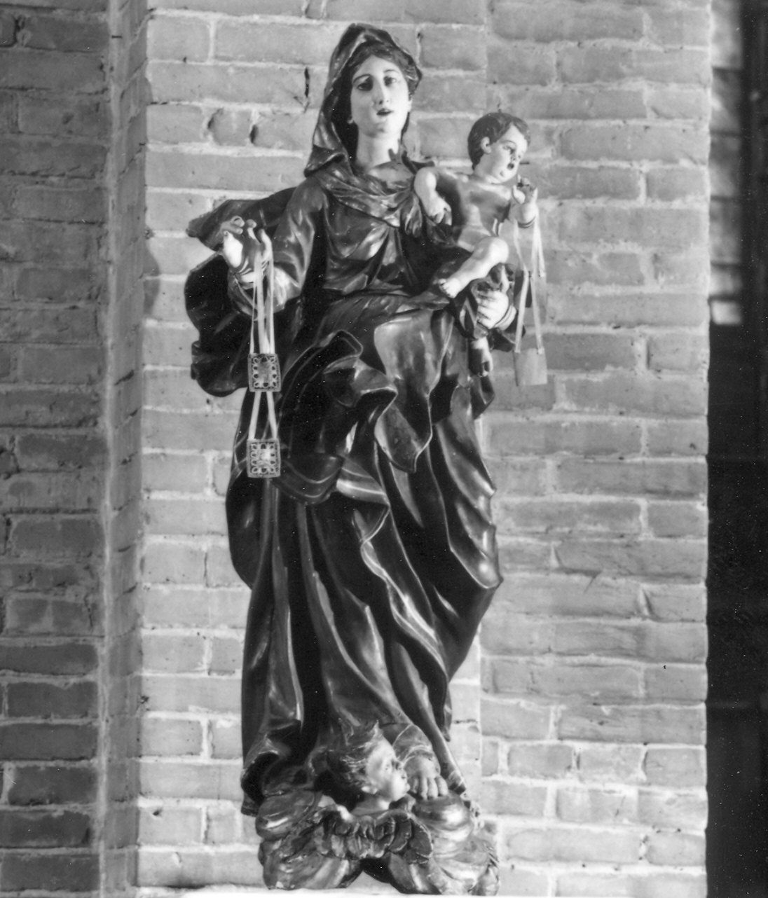 Madonna del Carmelo (statua) di Setti Giovanni (cerchia) (inizio sec. XVIII)