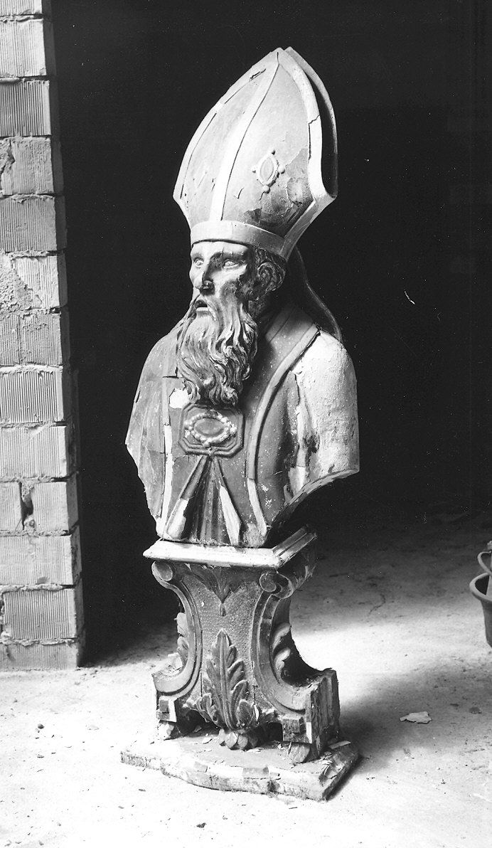 reliquiario - a busto, serie - ambito piacentino (seconda metà sec. XVIII)