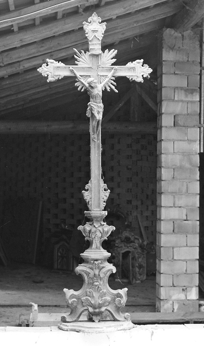 croce d'altare - ambito piacentino (seconda metà sec. XVIII)