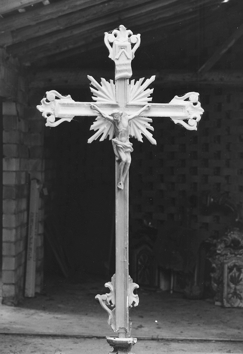 croce d'altare - ambito piacentino (seconda metà sec. XVIII)