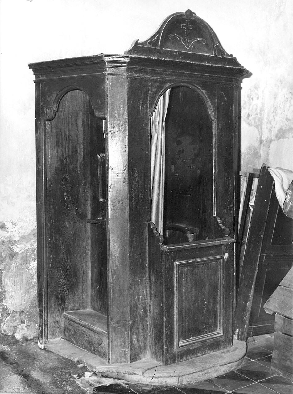 confessionale - ambito parmense (fine sec. XVIII)