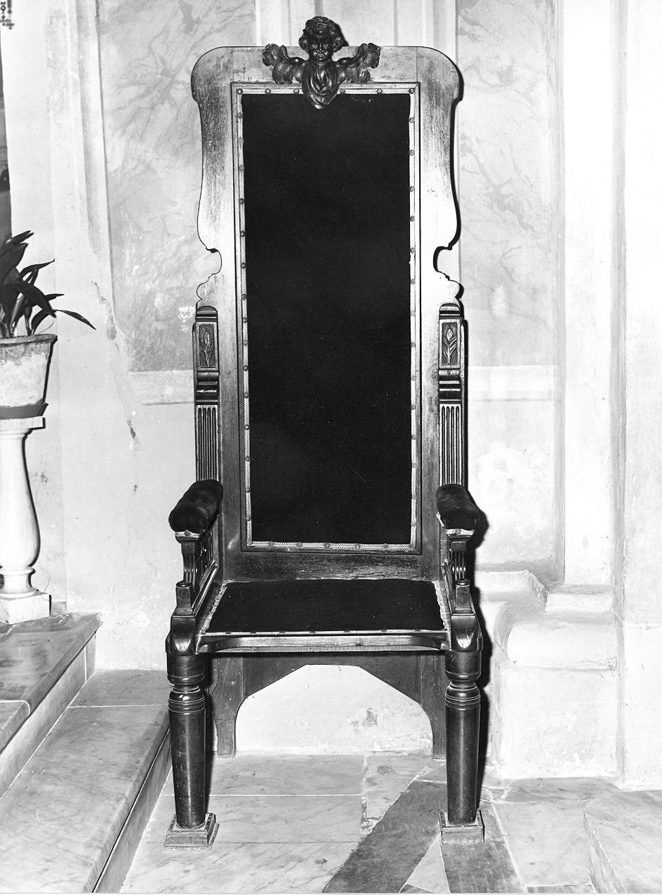 sedile per concelebrazione - ambito parmense (fine sec. XIX)