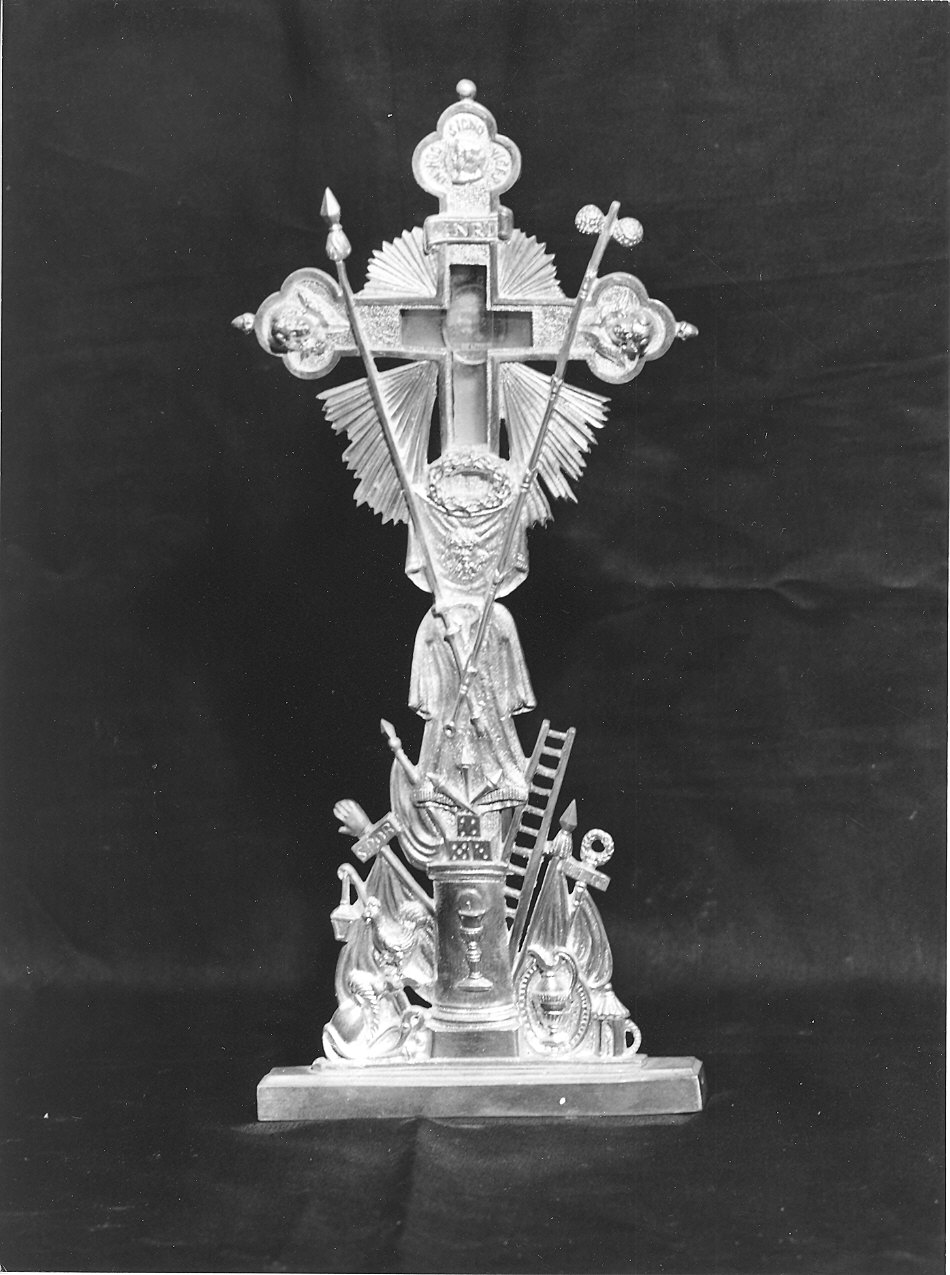 stauroteca - ambito parmense (seconda metà sec. XIX)