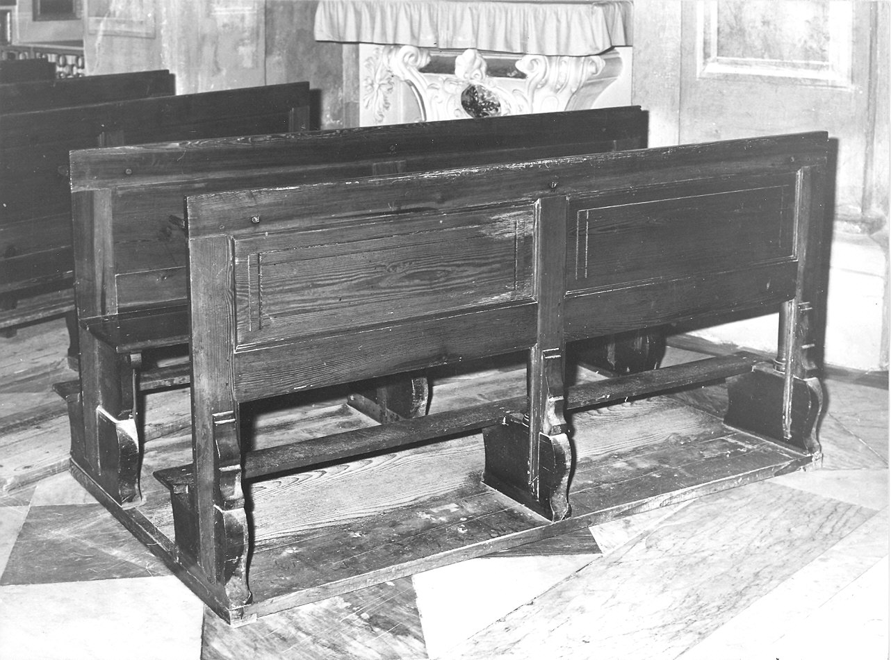 banco da chiesa, serie - ambito parmense (primo quarto sec. XX)