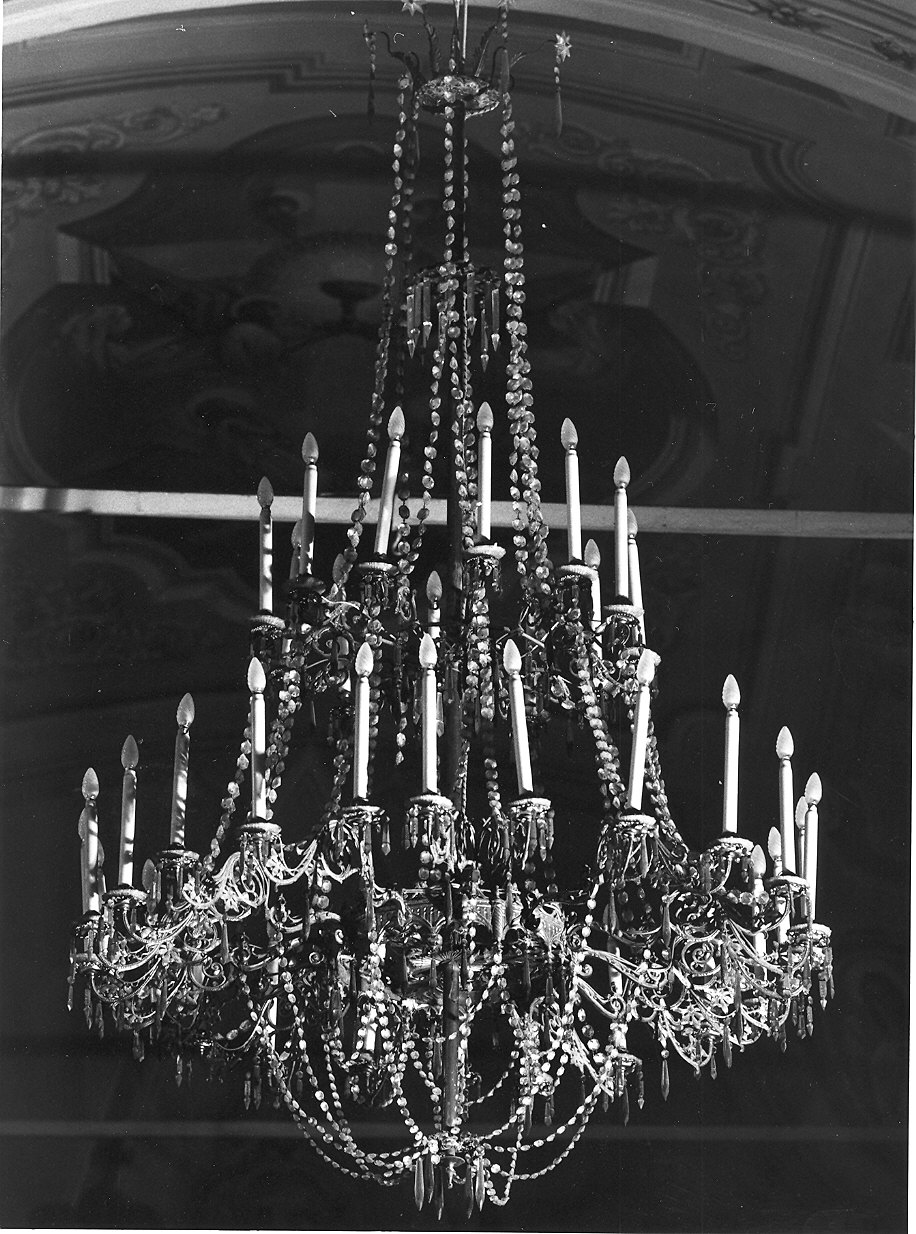 lampadario - a bracci - ambito parmense (prima metà sec. XX)