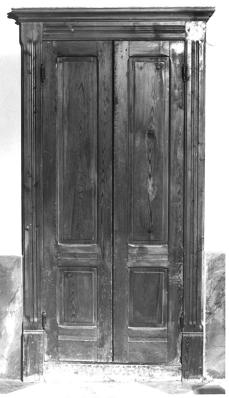 porta - a due battenti - ambito parmense (sec. XIX)