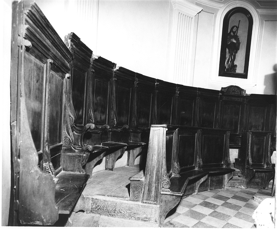 stalli del coro di Gasparini Pietro (sec. XIX)