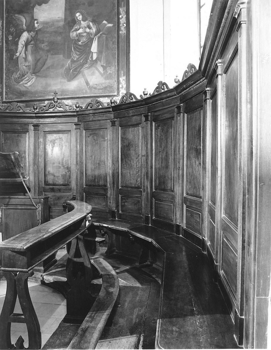 stalli del coro - ambito piacentino (sec. XVIII)