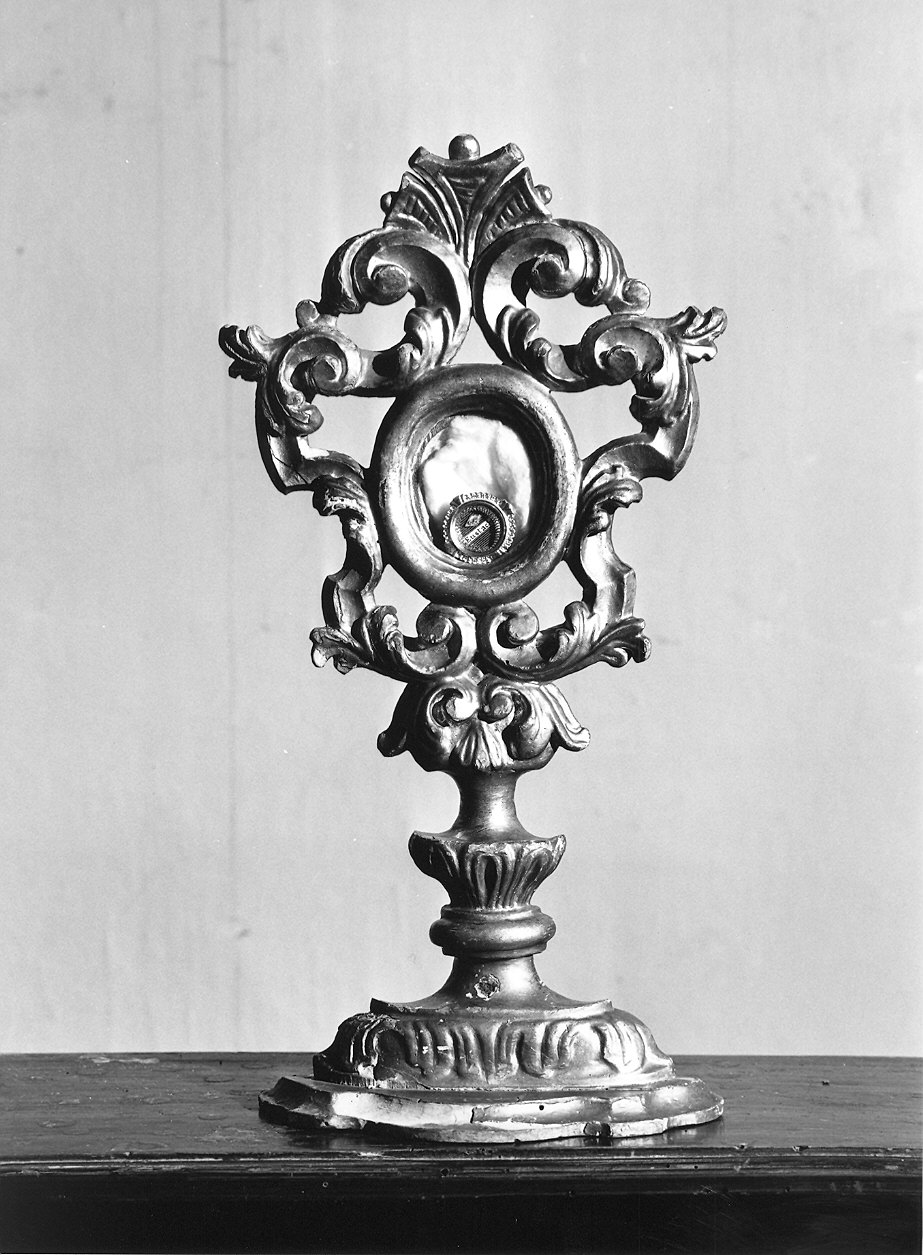 reliquiario - a ostensorio - ambito piacentino (sec. XVIII)