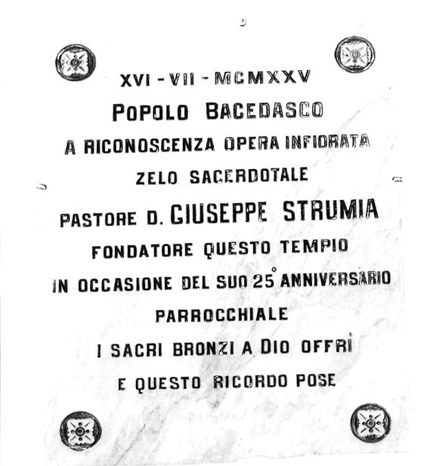 lapide commemorativa - ambito piacentino (sec. XX)