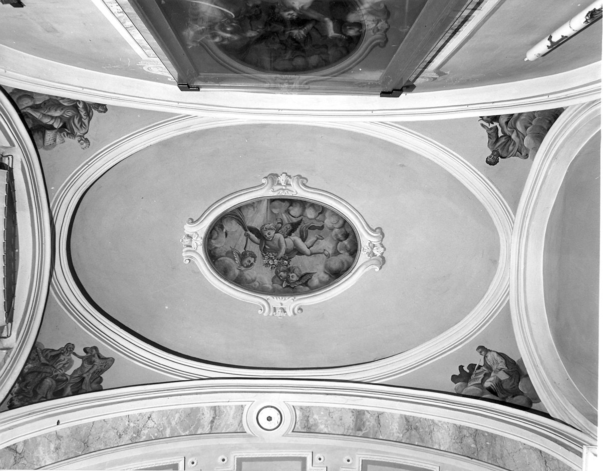 Evangelisti e angeli (dipinto) - ambito piacentino (prima metà sec. XX)