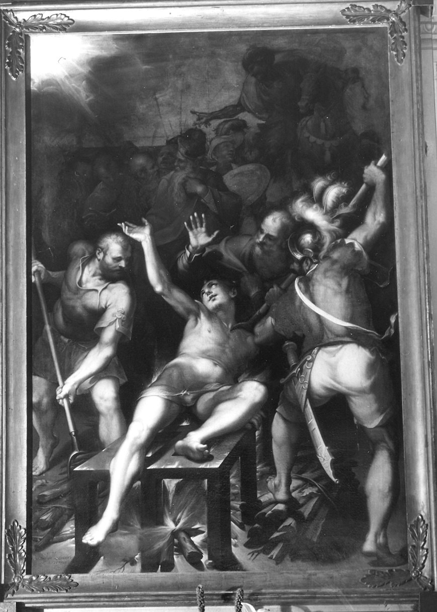 Martirio di san Lorenzo (dipinto) di Calvaert Denys (sec. XVI)