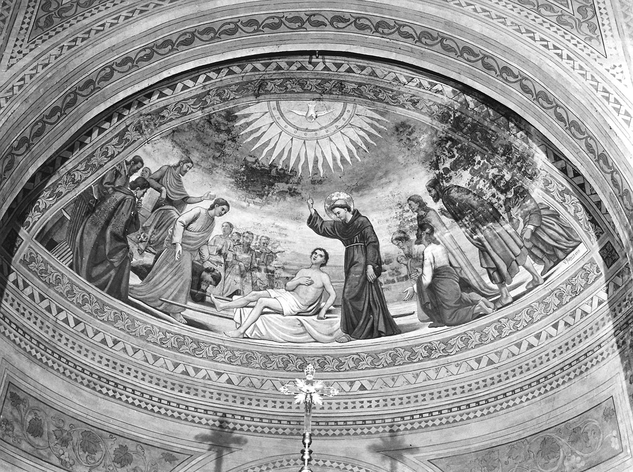 Miracolo di Sant'Antonio da Padova (dipinto) di Pittaco V (sec. XX)