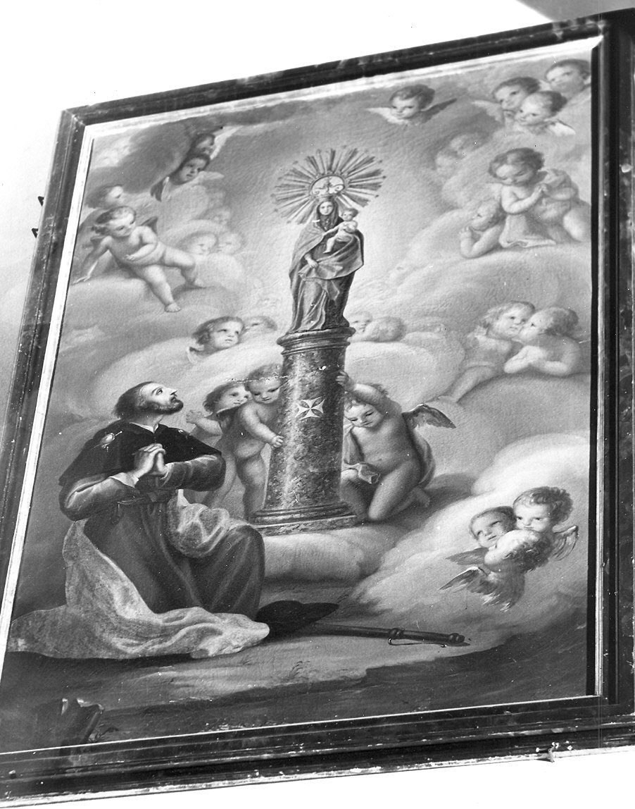 Madonna del Pilar e San Giacomo (dipinto) - ambito parmense (sec. XVIII)