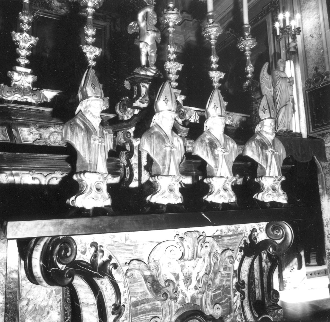 reliquiario - a busto, elemento d'insieme - ambito piacentino (seconda metà sec. XVIII, sec. XIX)