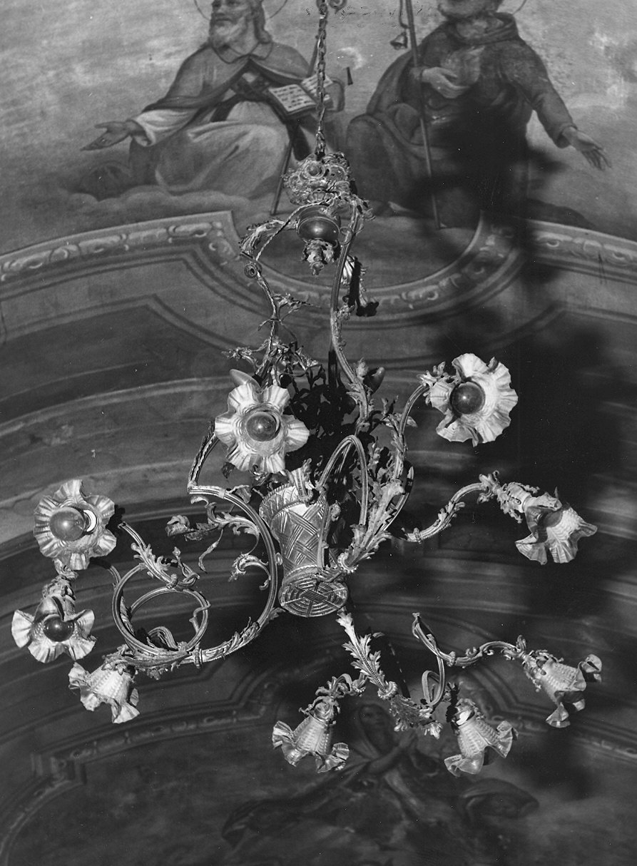 lampadario - ambito piacentino (ultimo quarto sec. XIX)