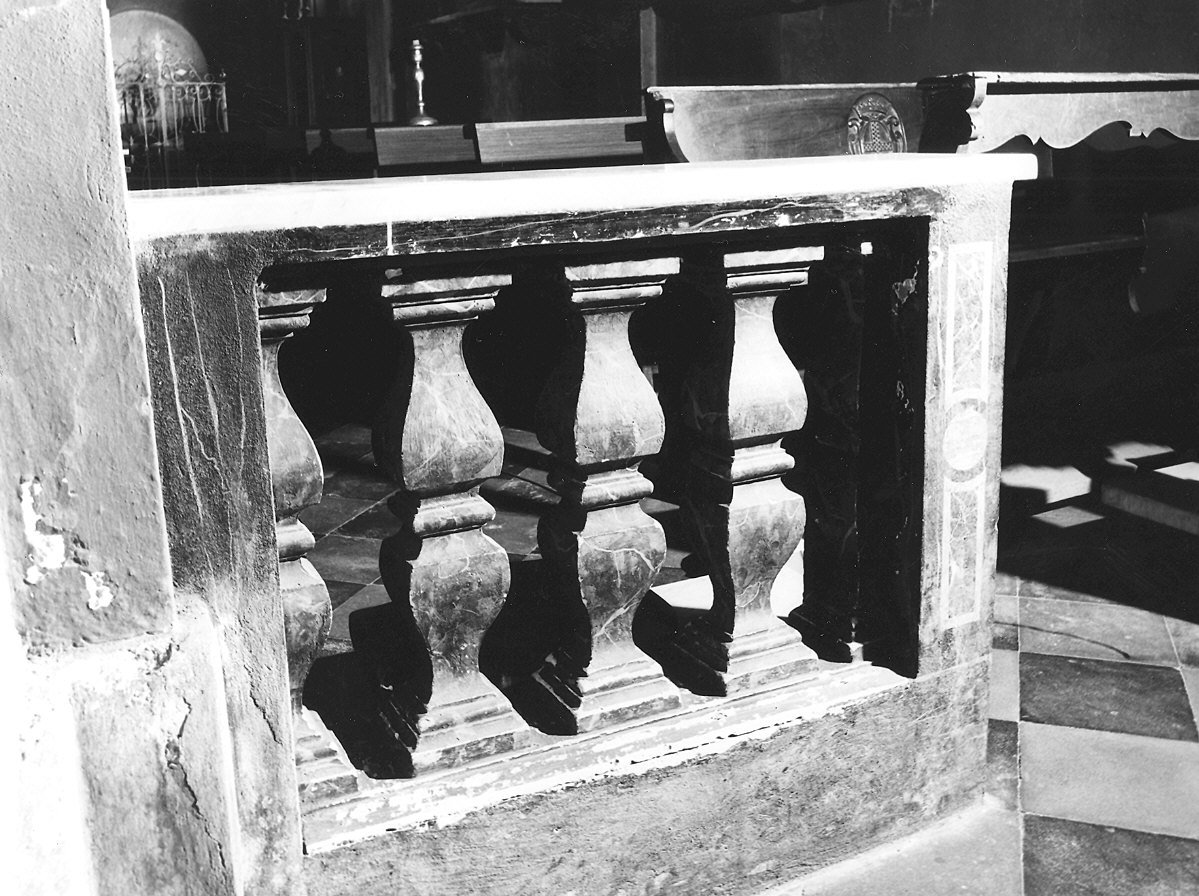 balaustrata di altare, serie - ambito piacentino (sec. XVIII)