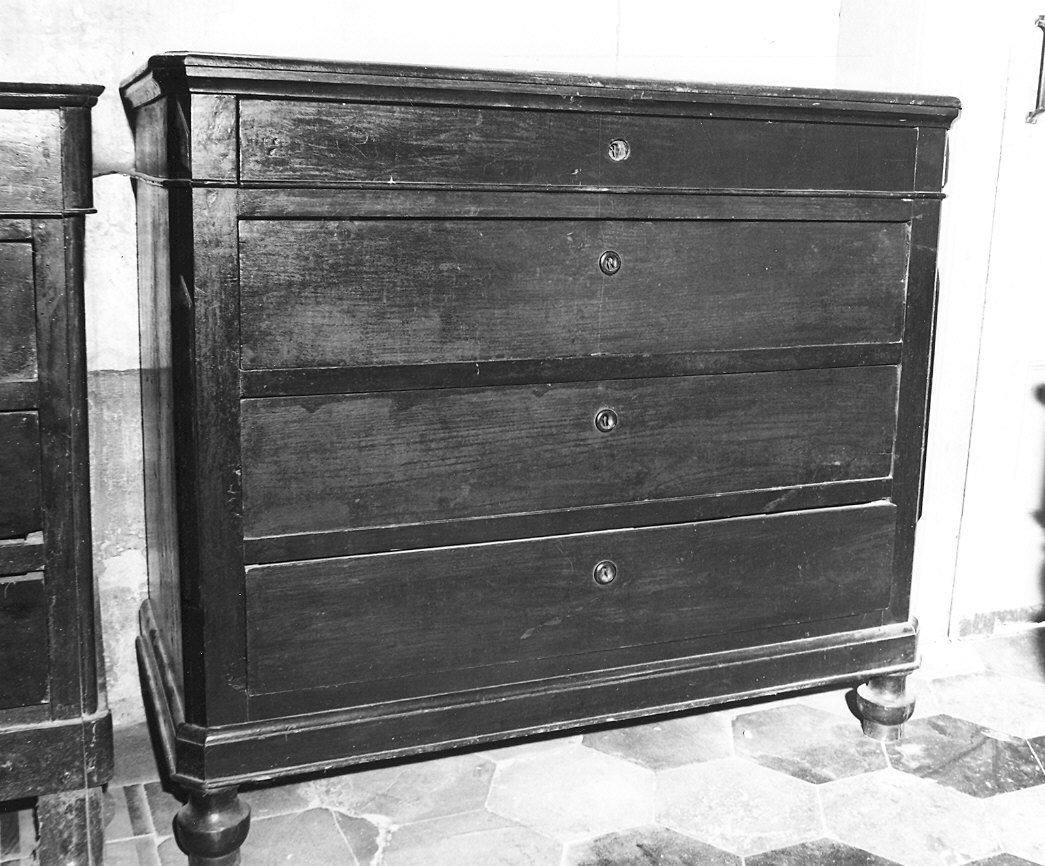 cassettone - ambito piacentino (seconda metà sec. XIX)