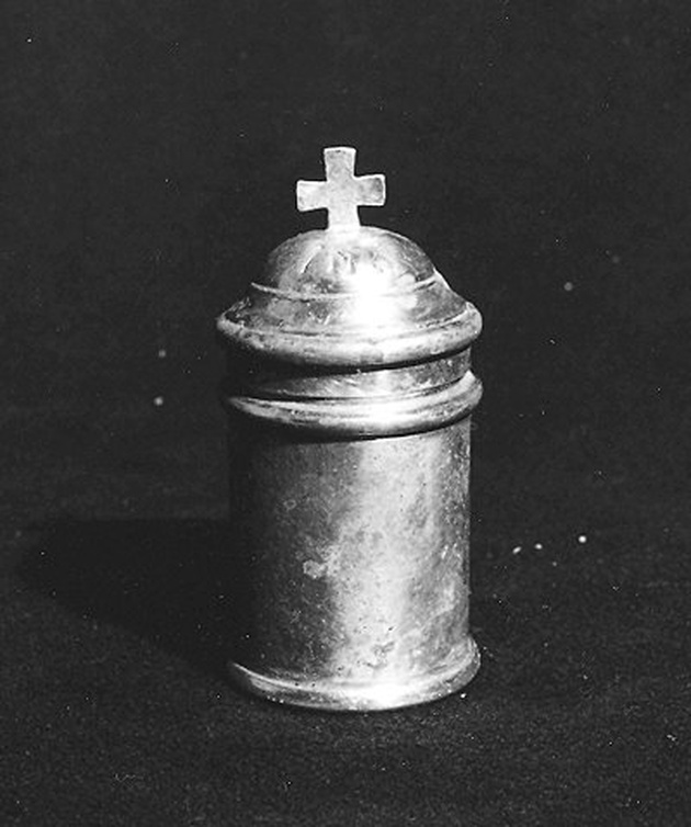 vasetto con coperchio - ambito piacentino (sec. XVIII)