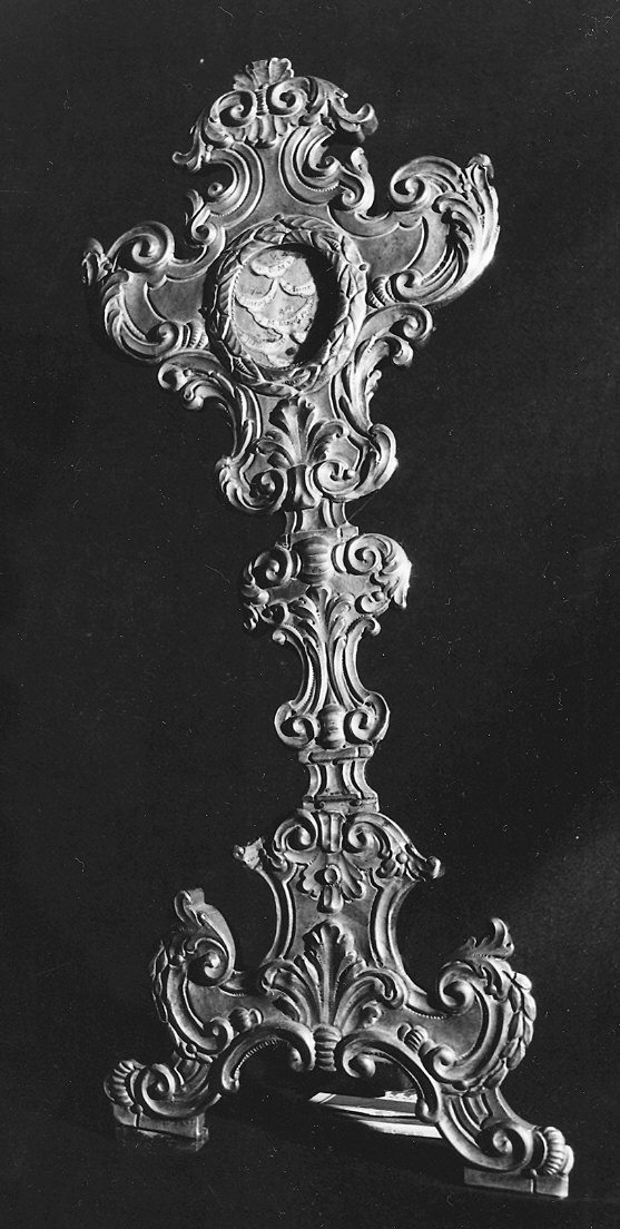 reliquiario - a ostensorio - ambito piacentino (sec. XVIII)