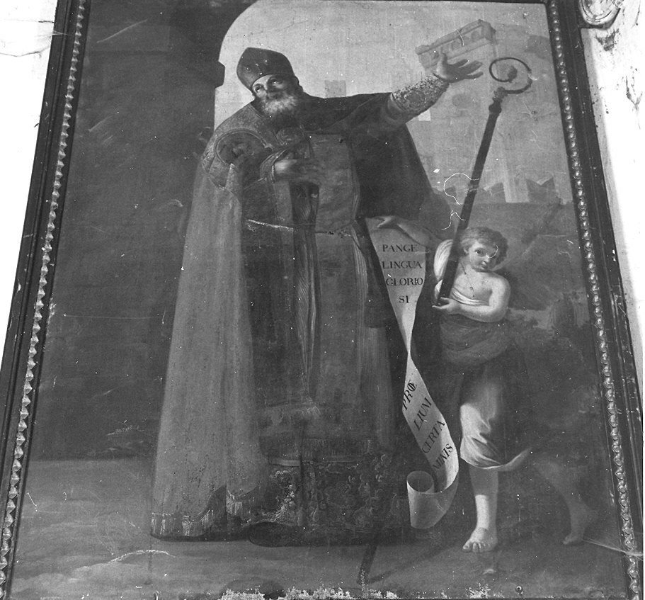 San Mamerte e un angelo (dipinto) - ambito parmense (seconda metà sec. XVIII)