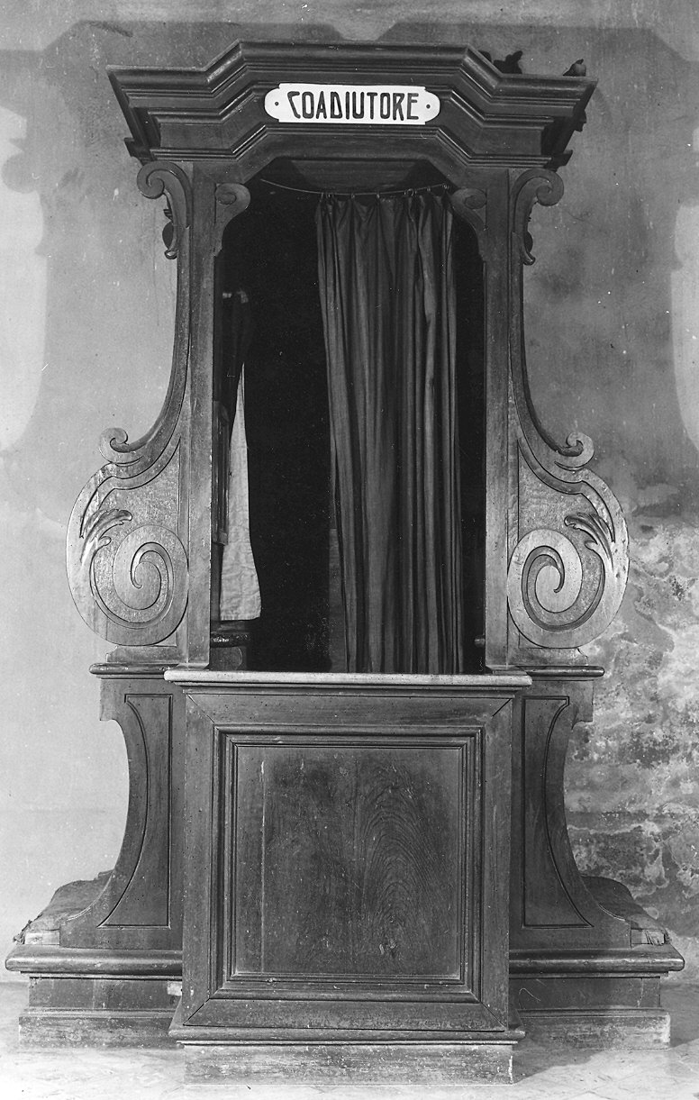 confessionale - ambito parmense (seconda metà sec. XVIII)
