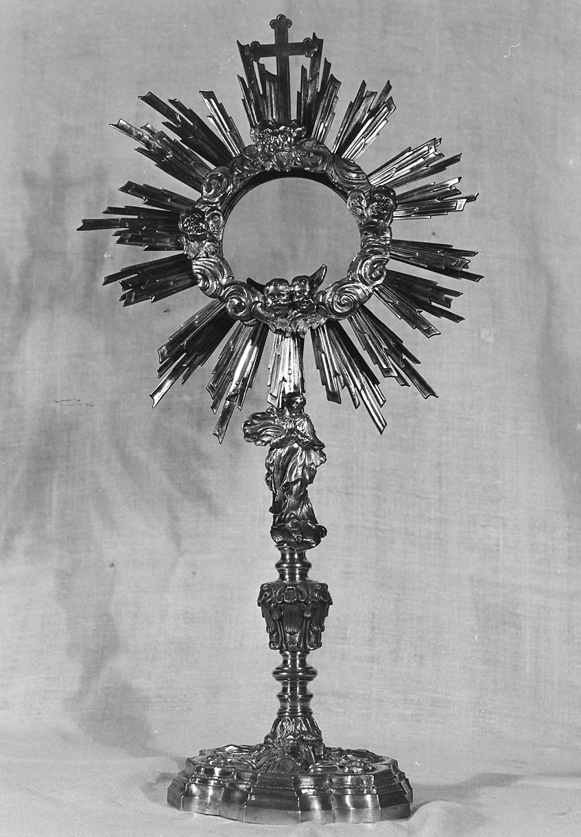 ostensorio - a raggiera - ambito parmense (sec. XVIII)