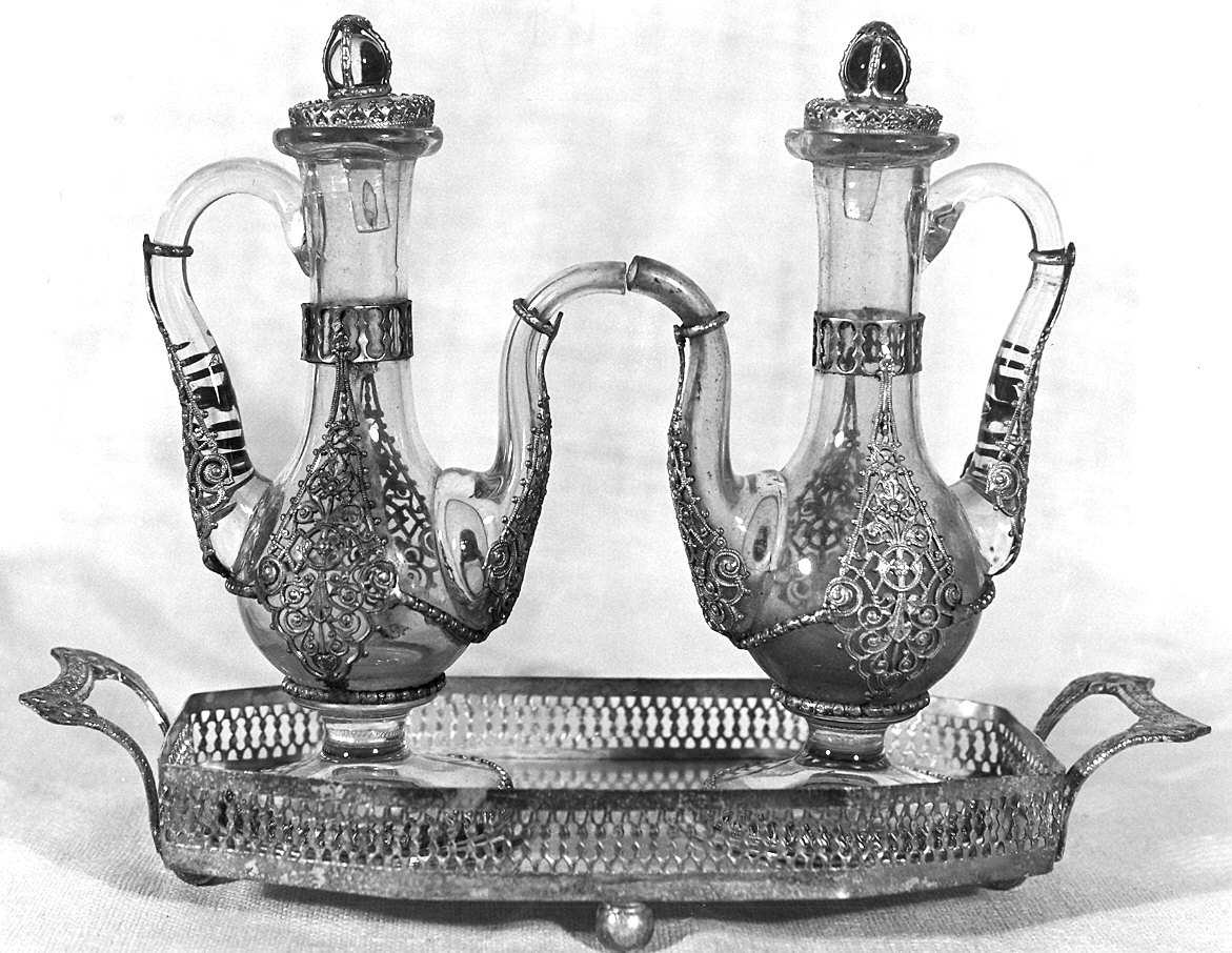 servizio di ampolline, insieme - ambito parmense (terzo quarto sec. XVIII)