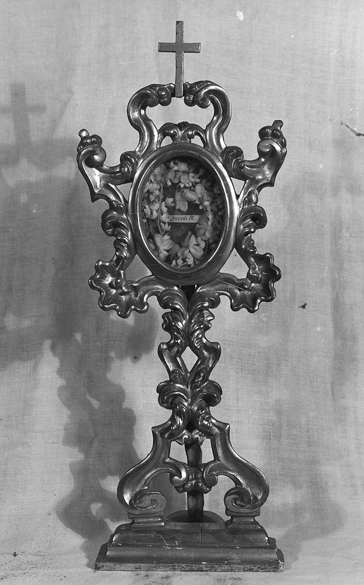 reliquiario - a ostensorio, serie - ambito parmense (metà sec. XVIII)