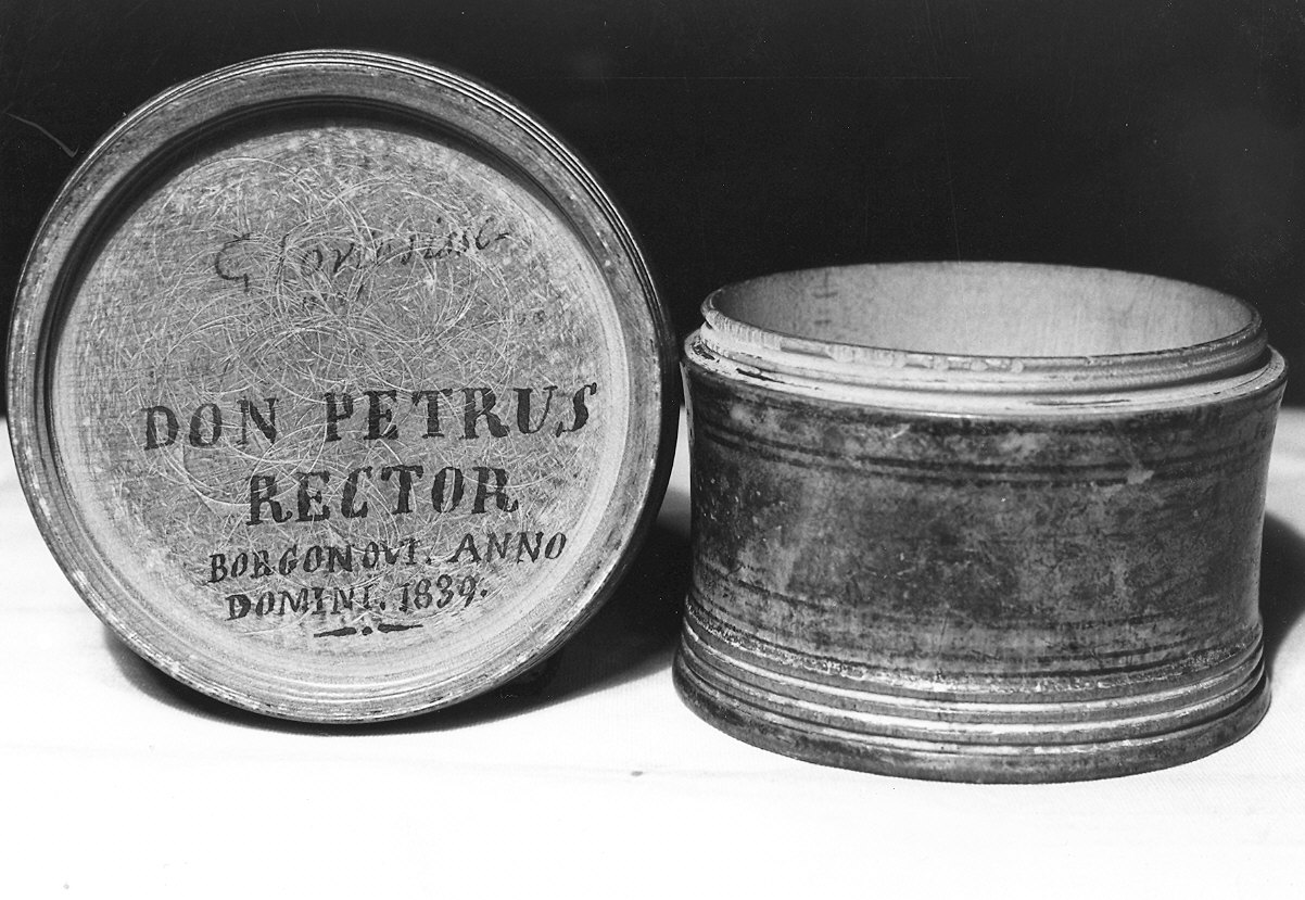 scatola per ostie - ambito parmense (sec. XIX)