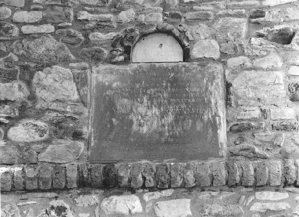 lapide commemorativa - ambito piacentino (sec. XIX)