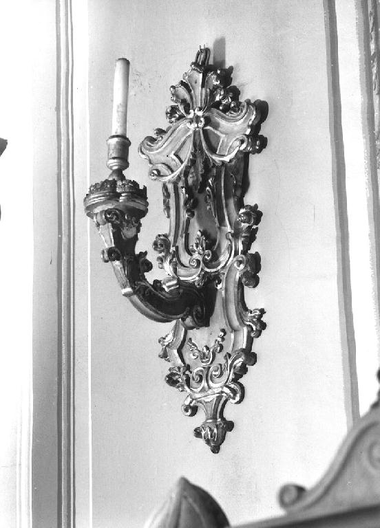 candeliere da parete, serie - ambito lombardo (terzo quarto sec. XVIII)