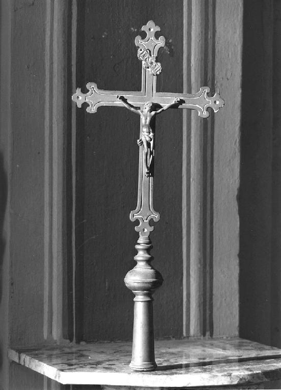 croce processionale - ambito piacentino (seconda metà sec. XIX)