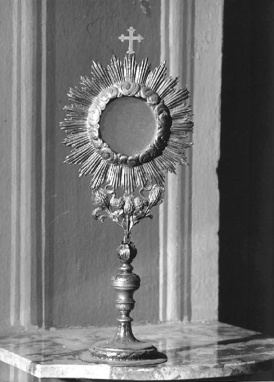 ostensorio - ambito piacentino (sec. XIX)