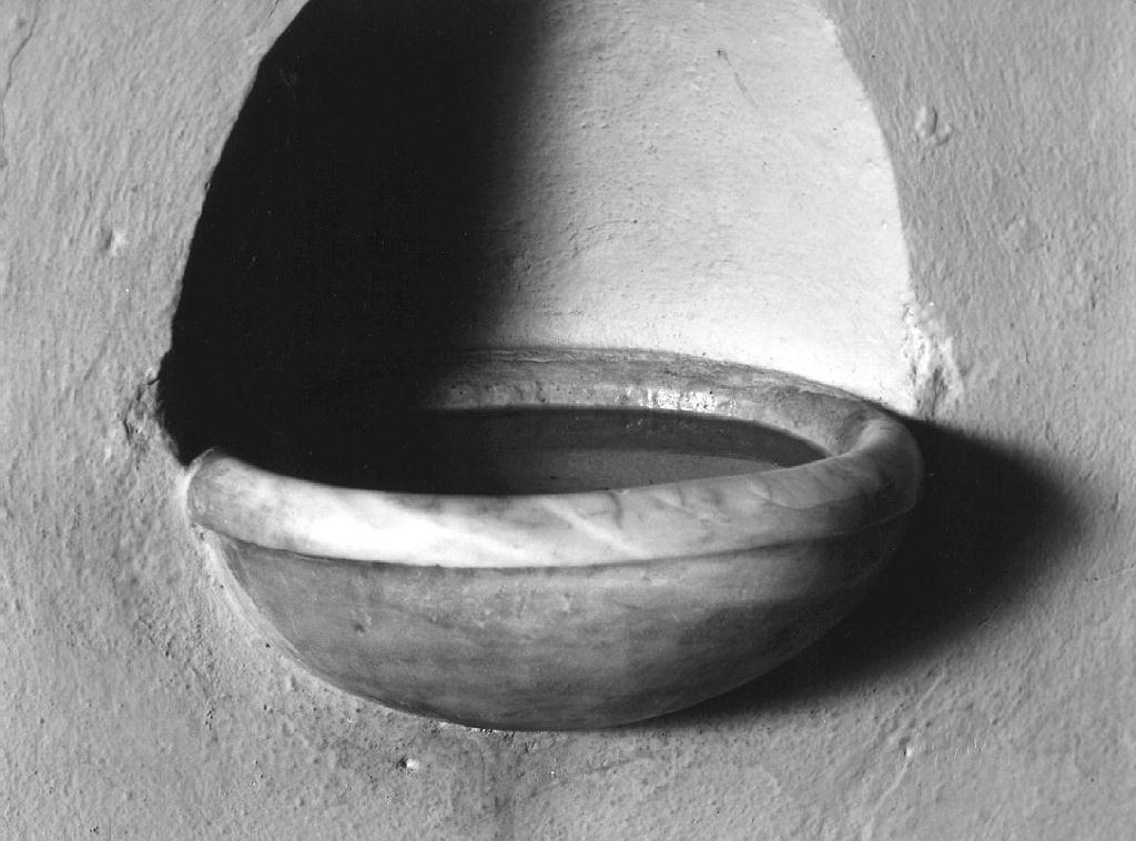 acquasantiera, serie - ambito piacentino (sec. XIX)