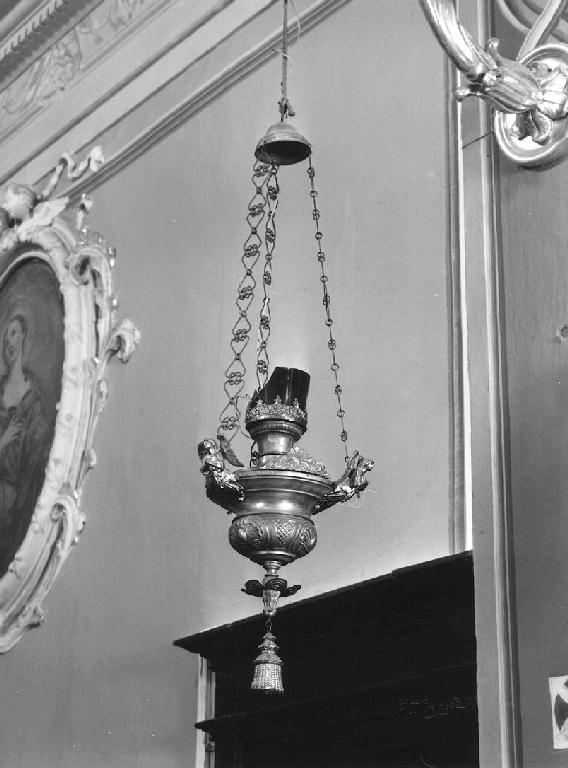 lampada pensile, serie - produzione Italia settentrionale (fine/inizio secc. XIX/ XX)