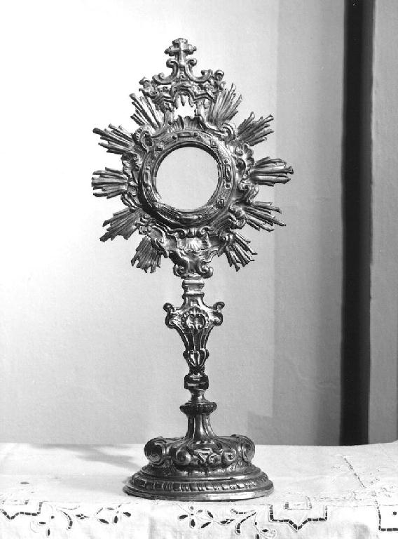 ostensorio - ambito piacentino (sec. XIX)