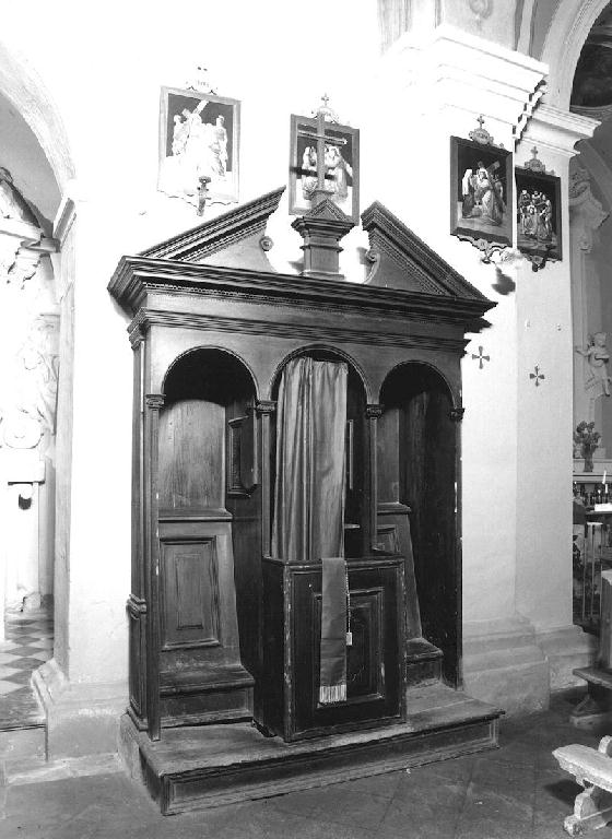 confessionale - ambito piacentino (ultimo quarto sec. XVIII)