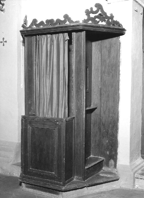 confessionale - ambito piacentino (seconda metà sec. XVIII)