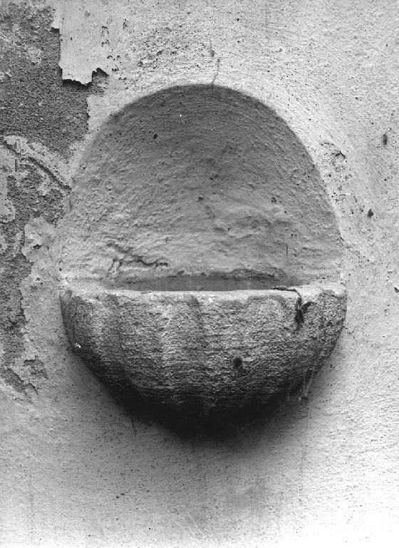 acquasantiera - ambito piacentino (sec. XVIII)